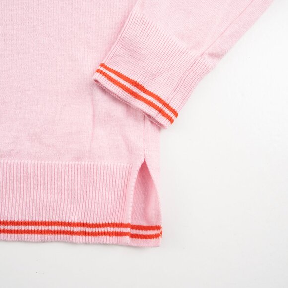 OLD NAVY pink "Love" sweater w/ red trim size S - Picture 4 of 9